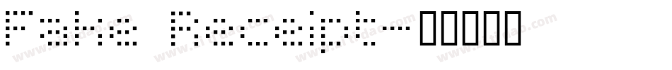 Fake Receipt字体转换